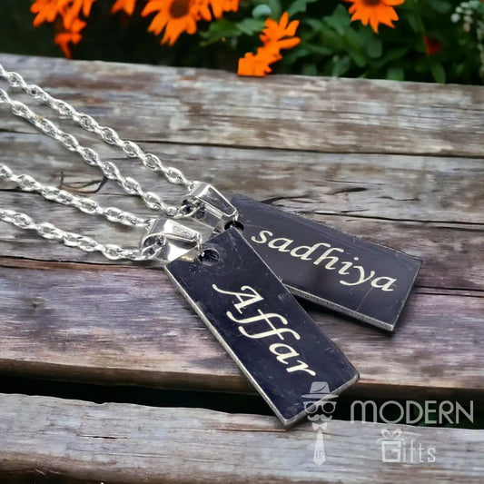 Couple Finger Print Chain