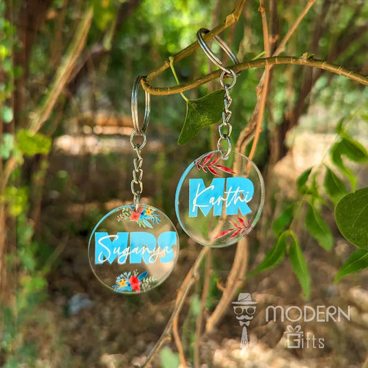 Mr & Mrs Keychain
