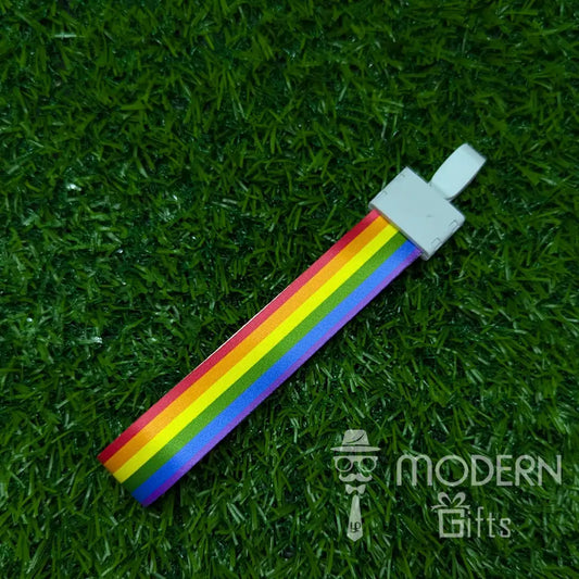 Rainbow Tag Keychain