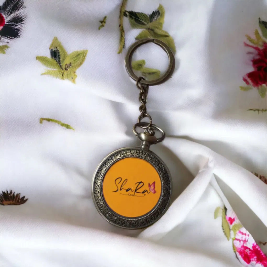 Customized Clock Name Keychain