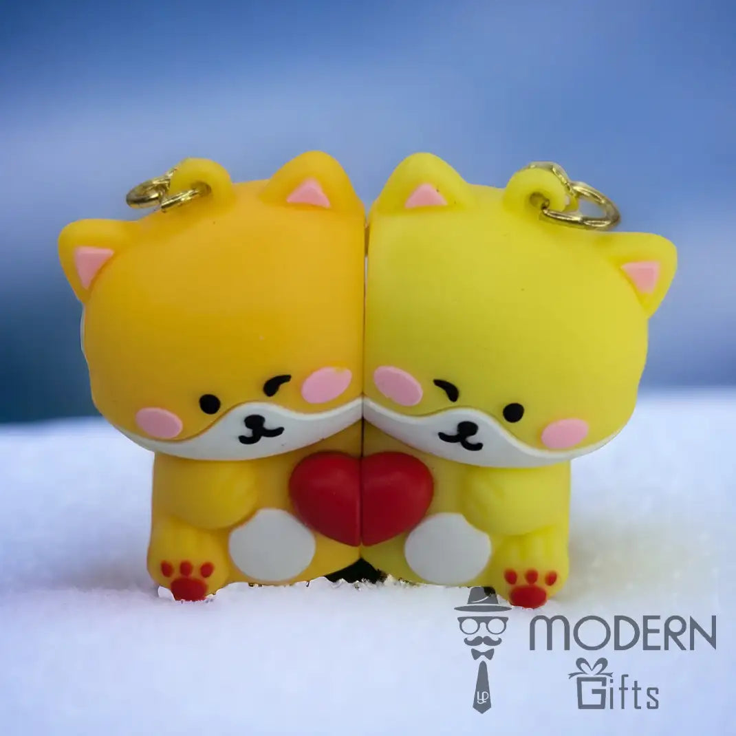 Couple Magnetic Keychain