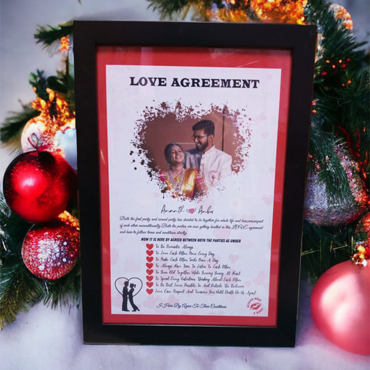 Love Agreement Frame