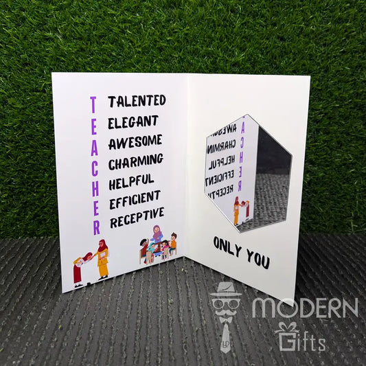 Teacher Mirror Greeting Card
