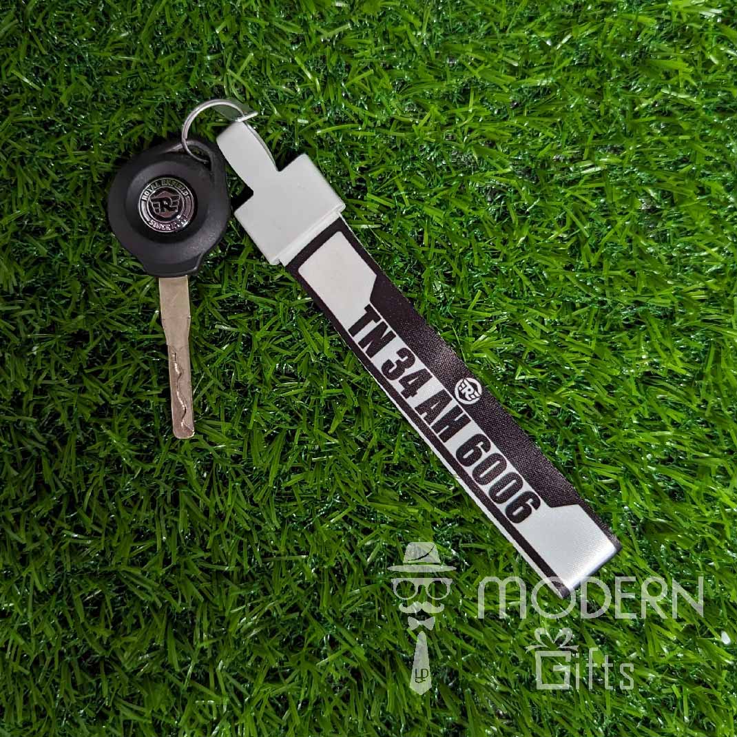 Tag Number Plate Keychain