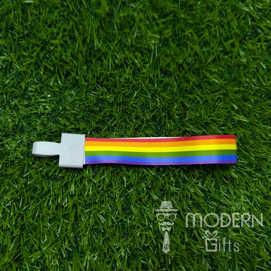 Rainbow Tag Keychain