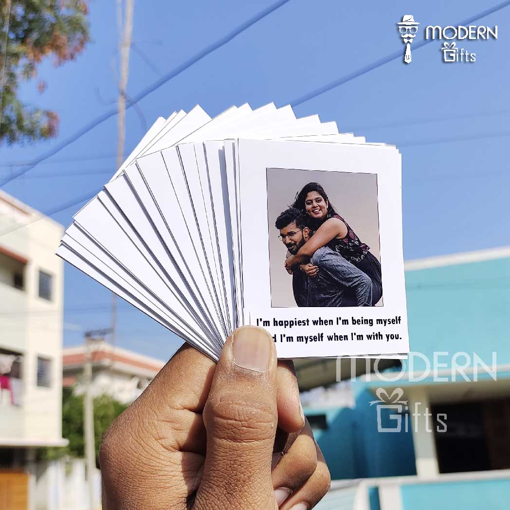 Polaroids With Love Quotes (English ) (Non Tearable)