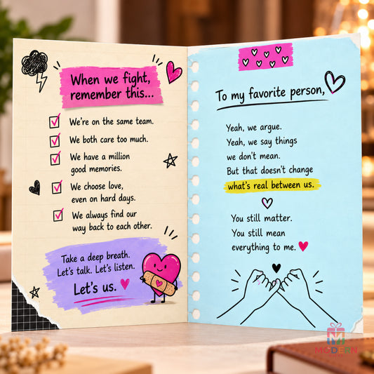 Open When We Fight Relationship Greeting Card