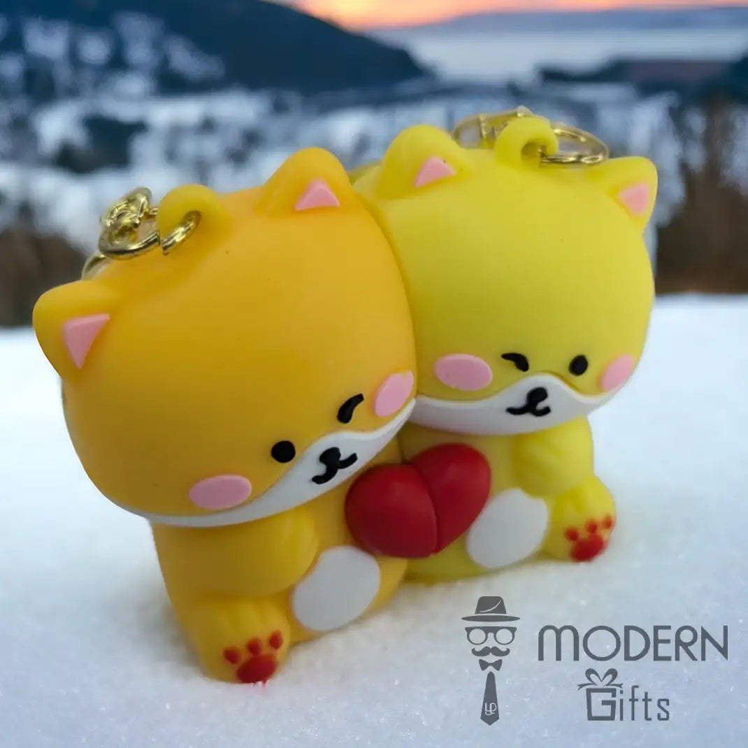 Couple Magnetic Keychain