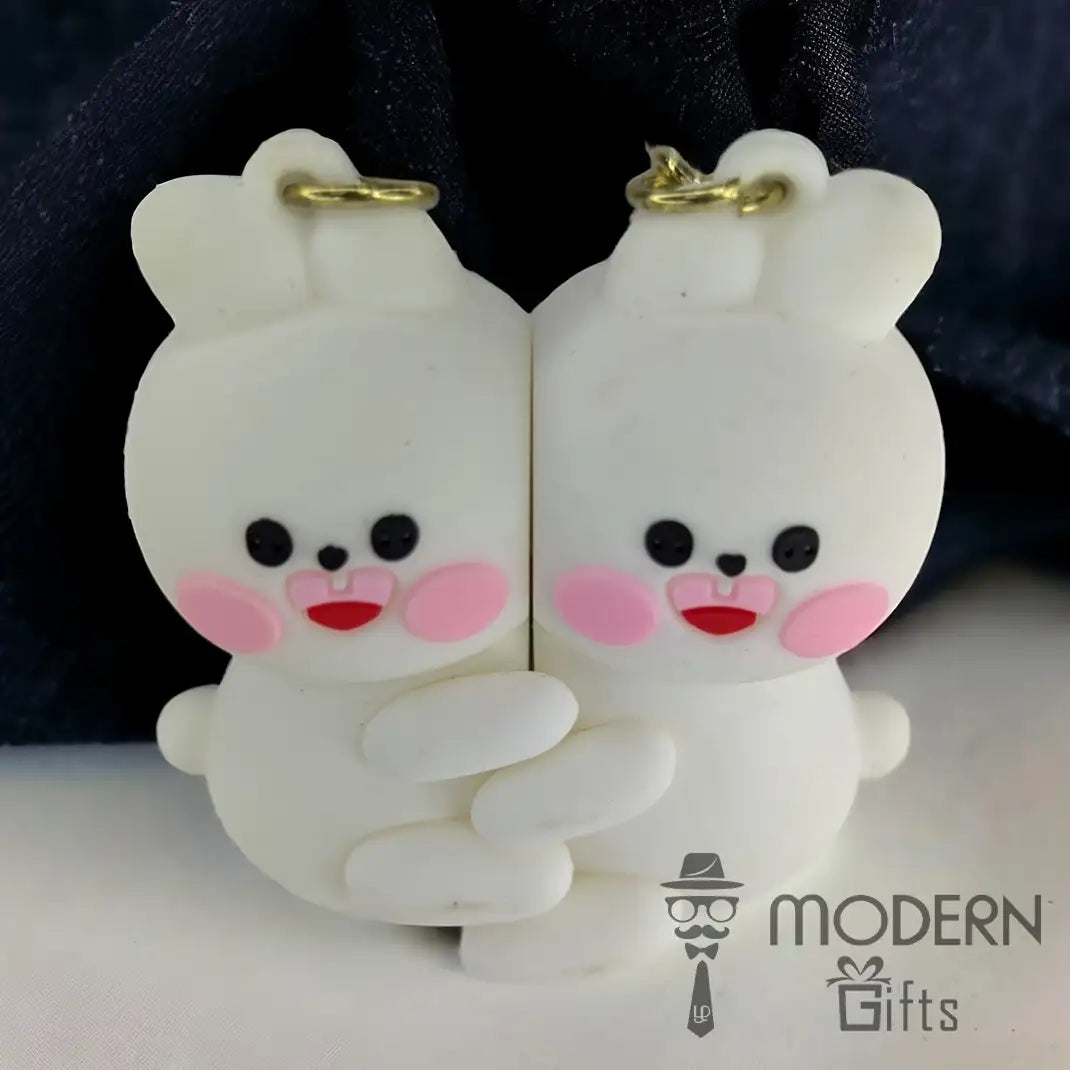 Couple Magnetic Keychain