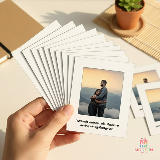 Polaroids With Love Quotes (Tamil) (Non Tearable)