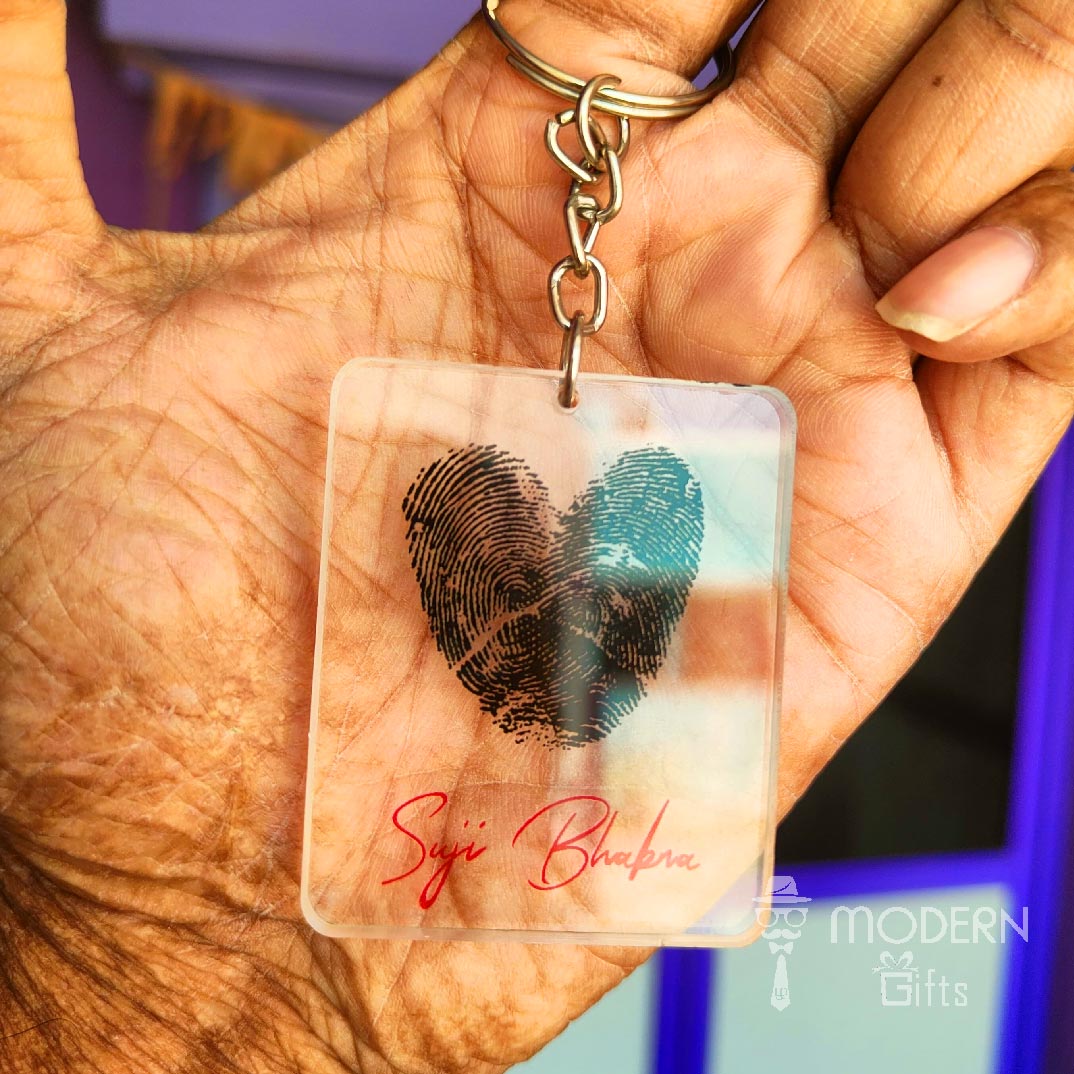 Finger Print Keychain
