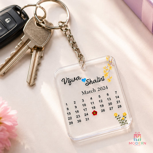 Acrylic Calendar Keychain