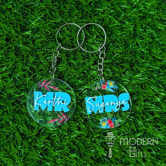 Mr & Mrs Keychain