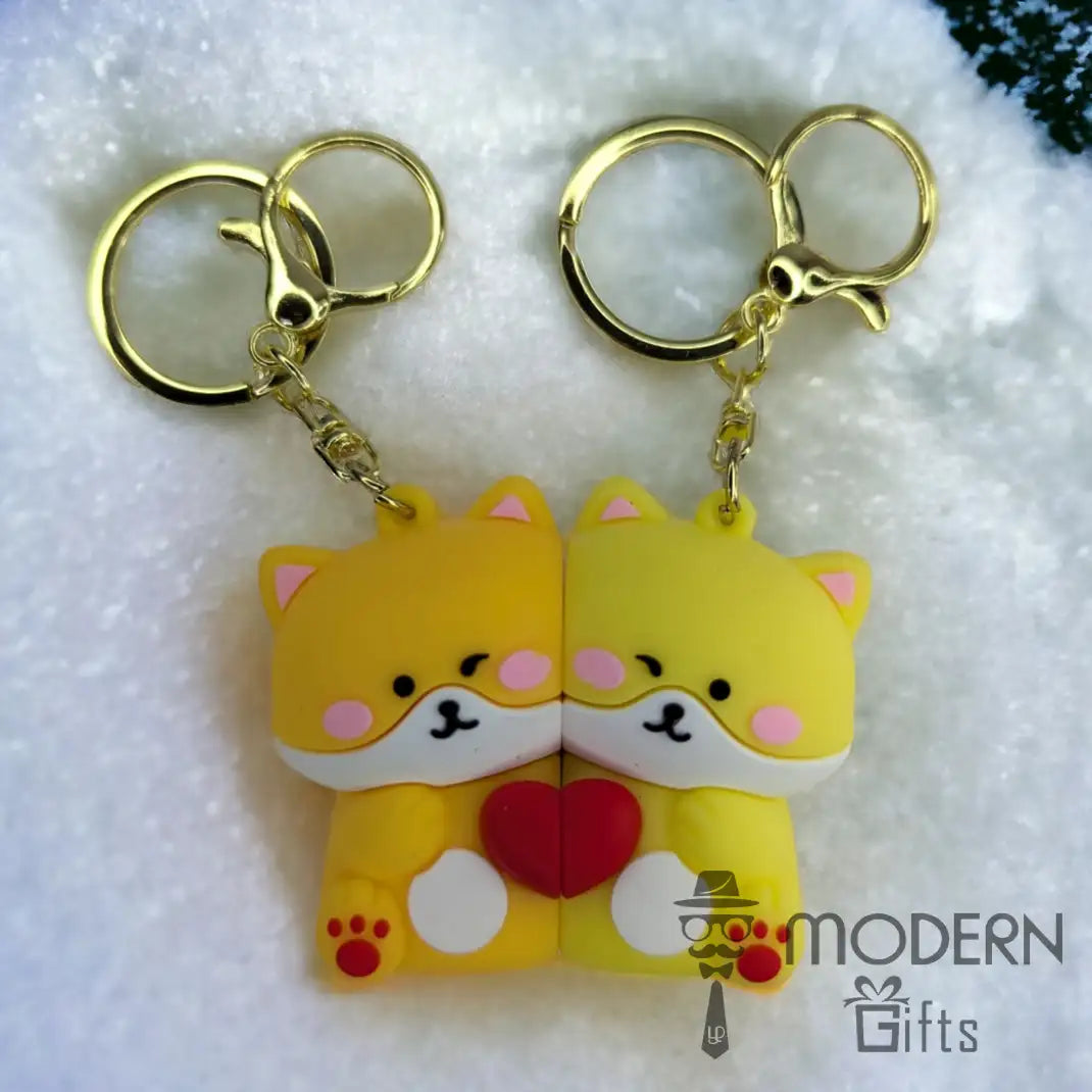 Couple Magnetic Keychain