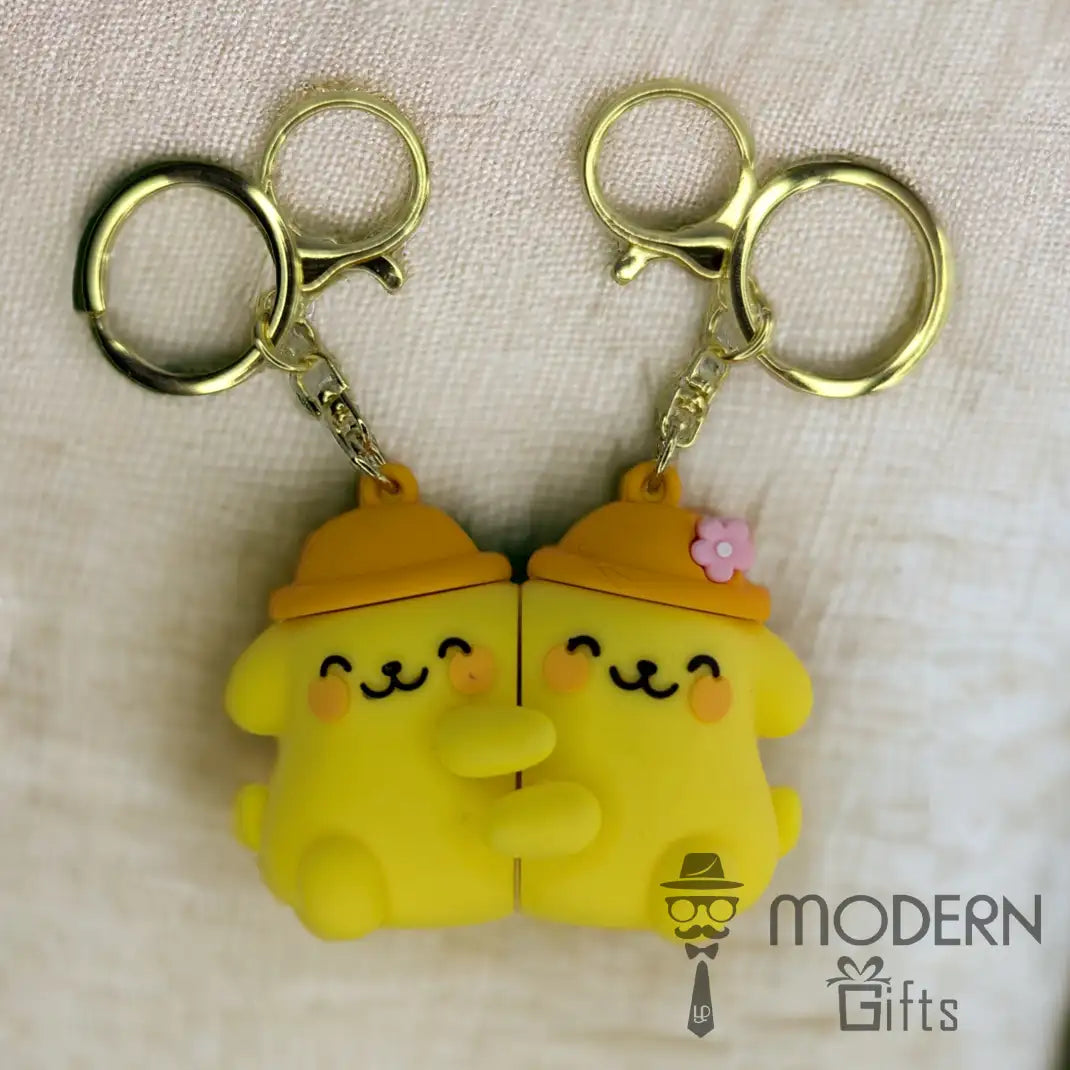 Couple Magnetic Keychain