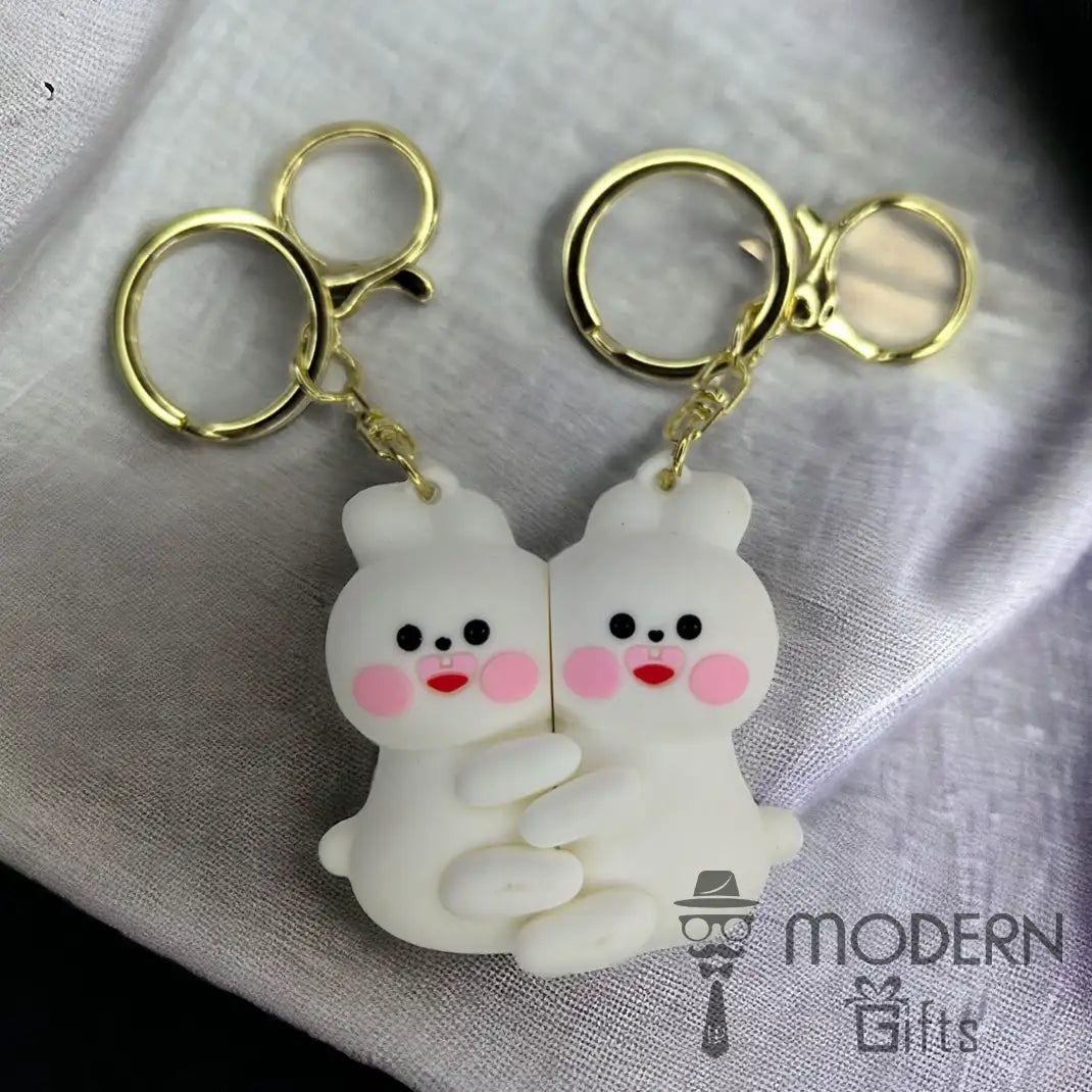 Couple Magnetic Keychain