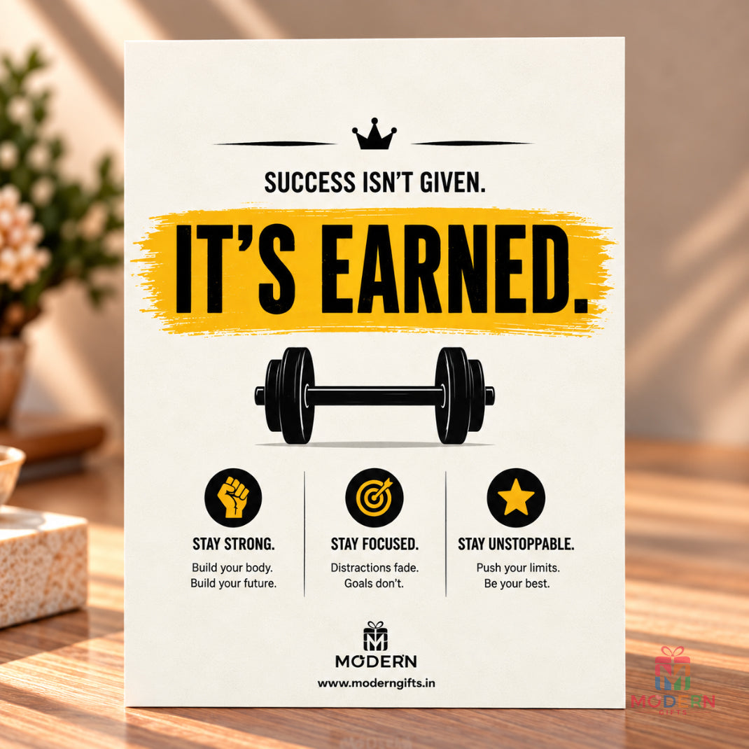 Gym Motivation Greeting Card