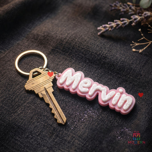 Glow Name Keychain