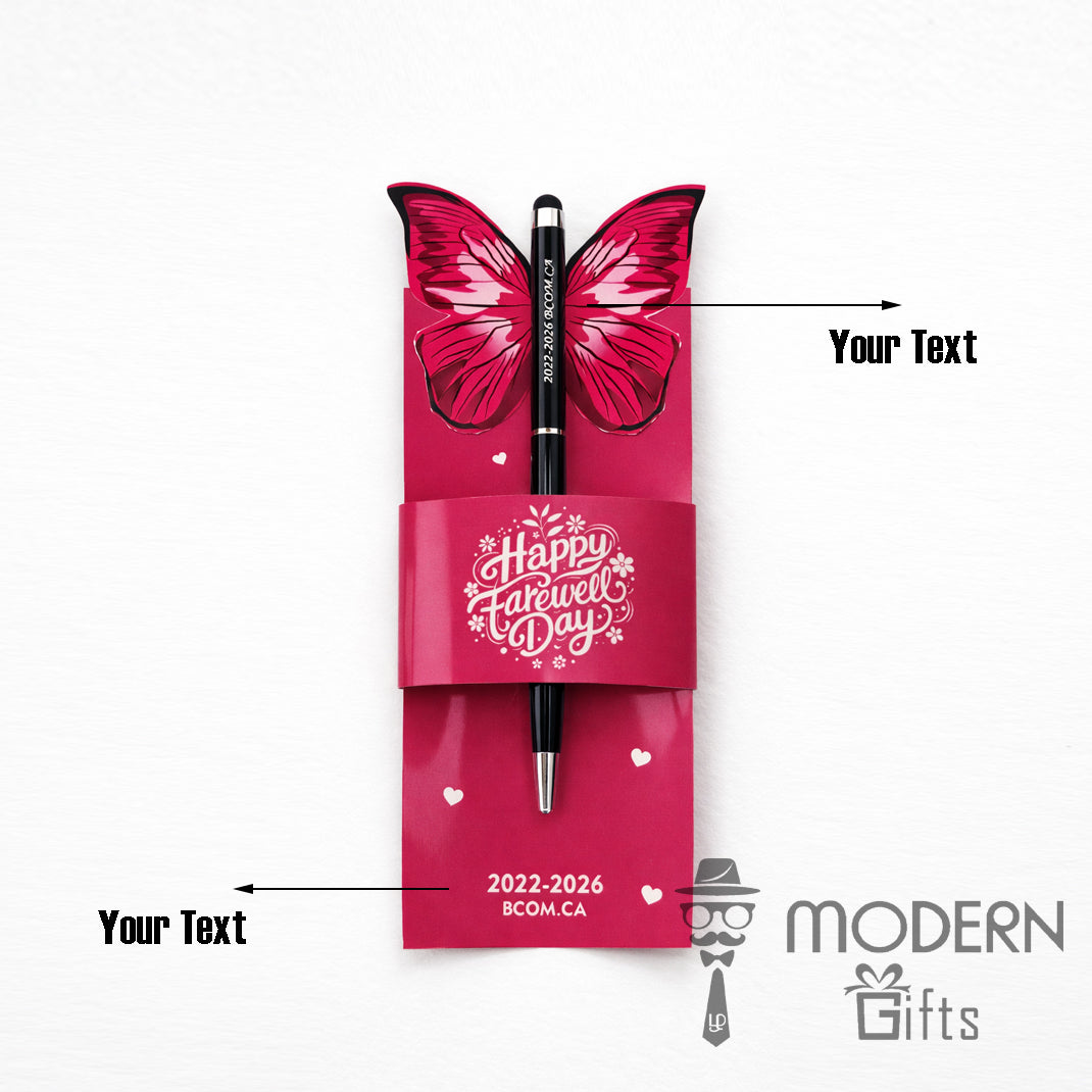 Customized Butterfly Farewell Pen