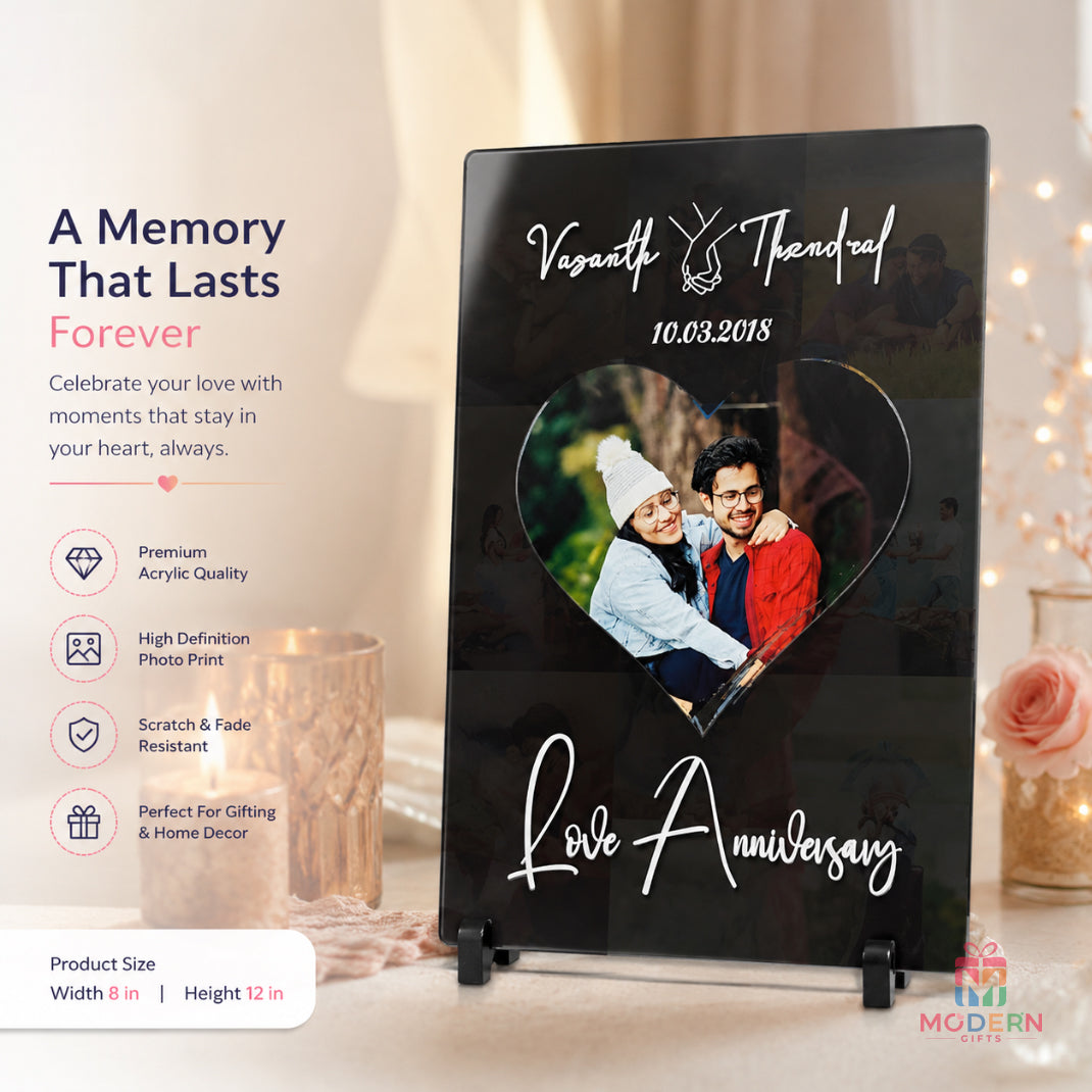 Acrylic Anniversary Frame