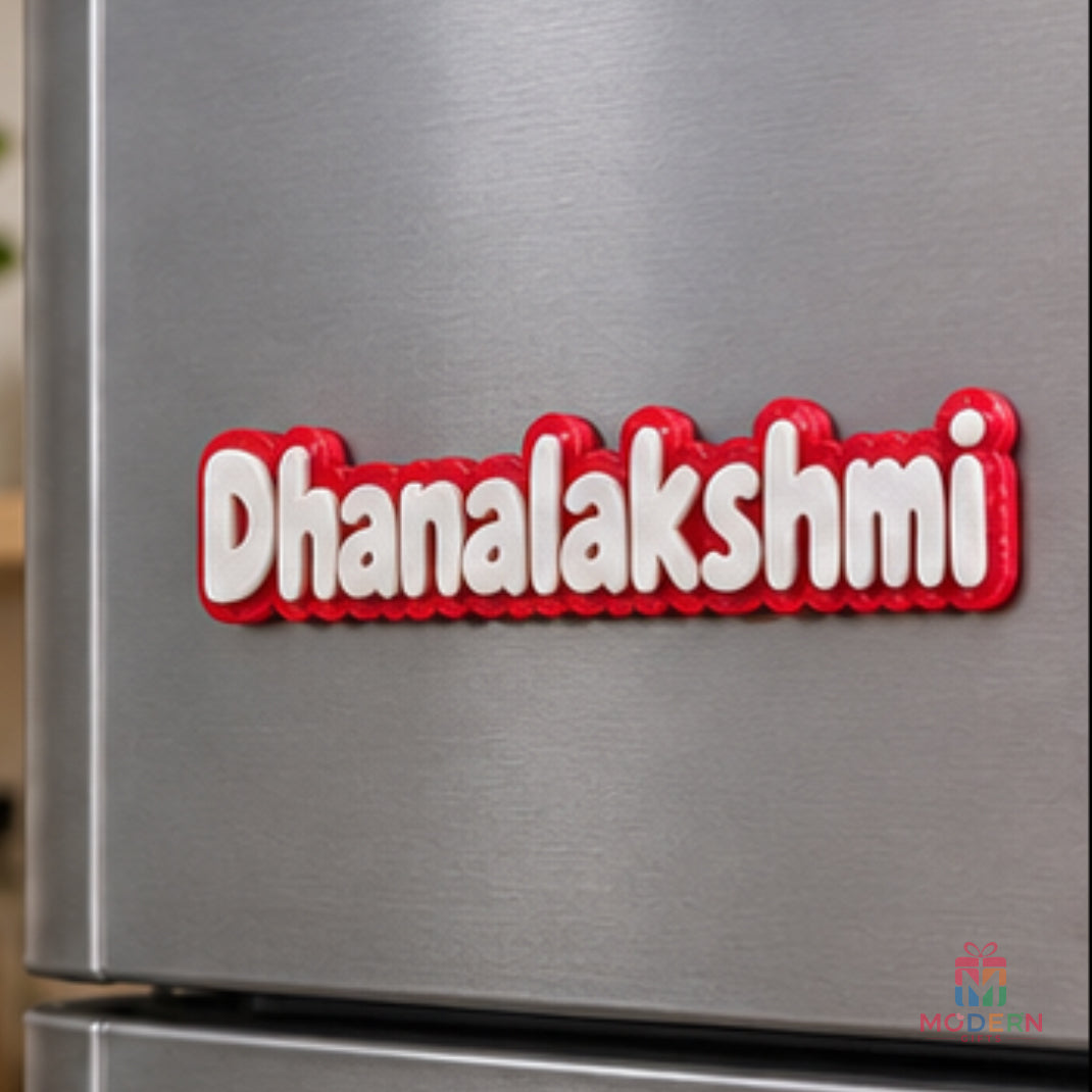 Single Glow Name Magnet - 12 Letters