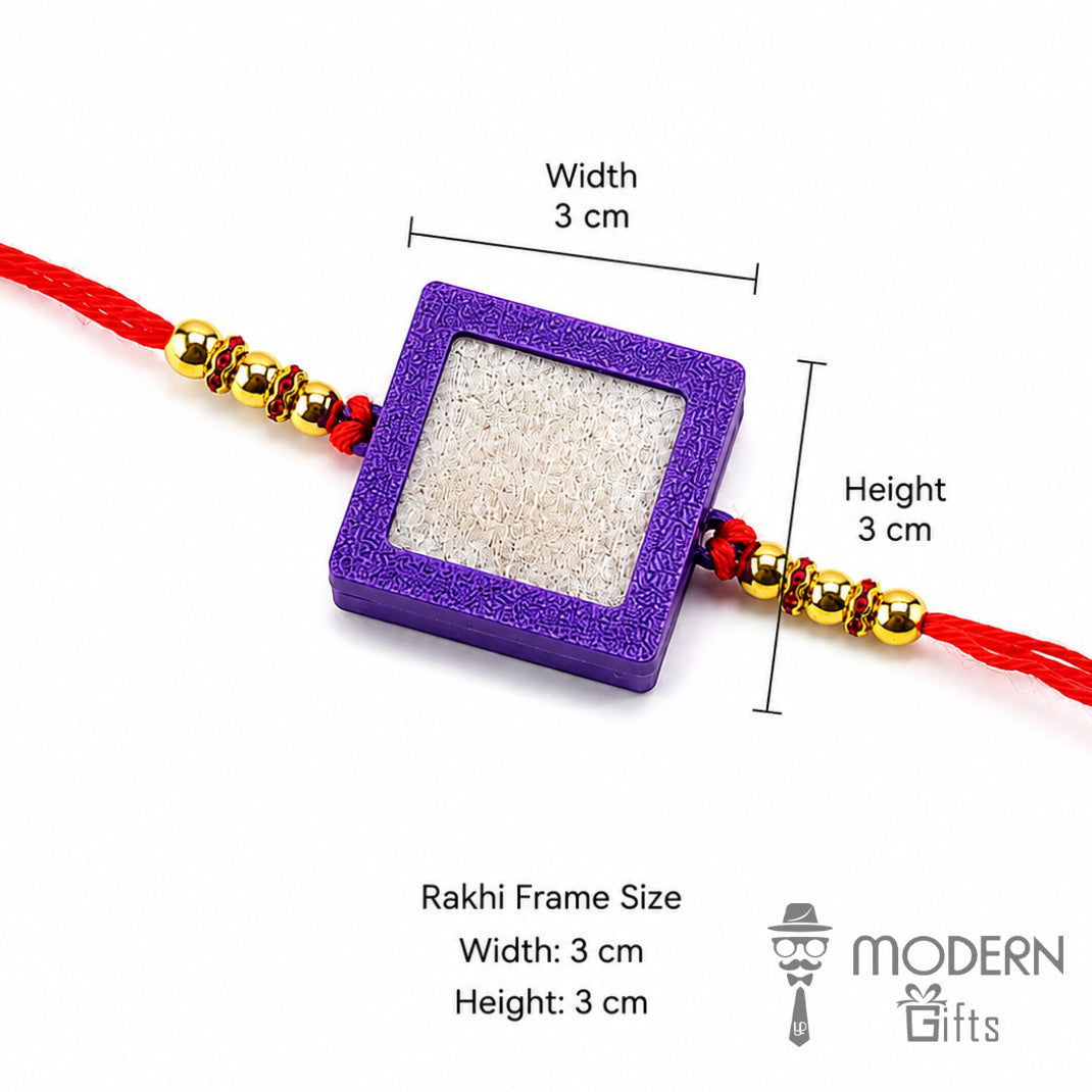 Fire Reveal Photo Rakhi
