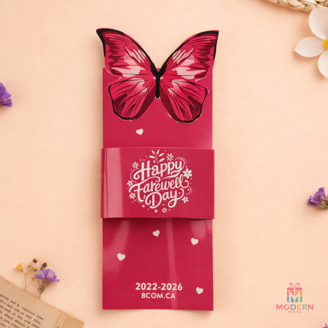 Customized Butterfly Farewell Pen