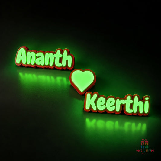Couple Glow Name Magnet
