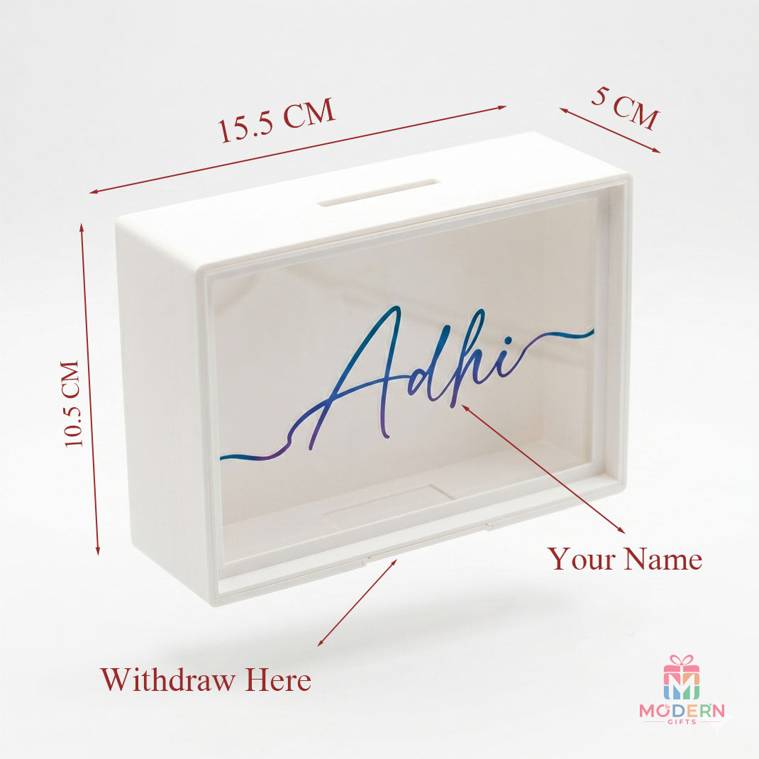 Customized Transparent Money Box