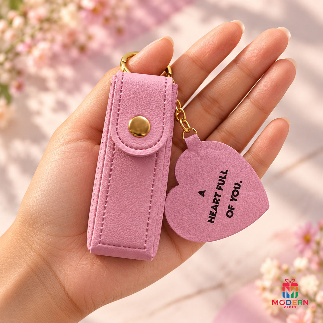 Customised Lipstick Pod Keychain