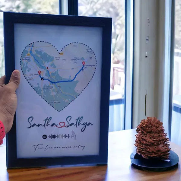 Love Map Frame