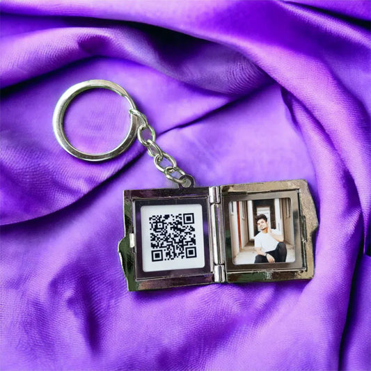Secret Square Metal Keychain