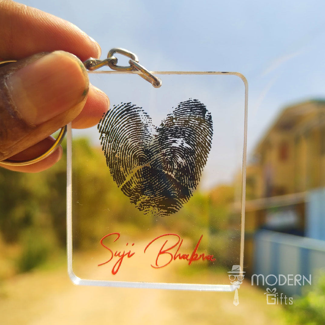 Finger Print Keychain