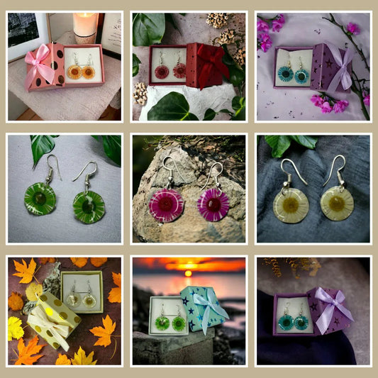 Natural Flower Earring