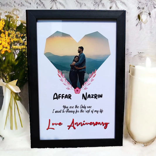 Love Anniversary Frame