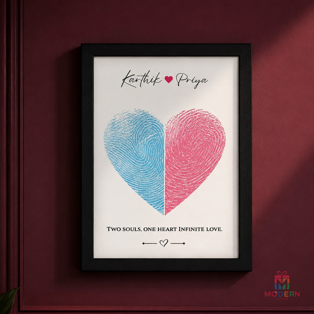 Heart Fingerprint Frame