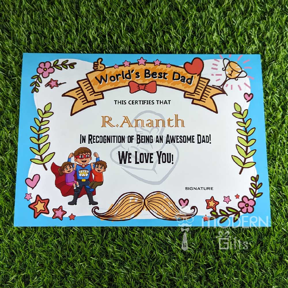 Customized Certificate