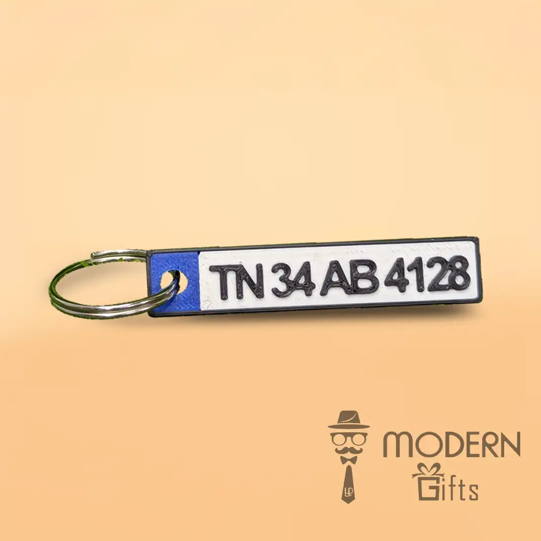 Bike Plate Keychain