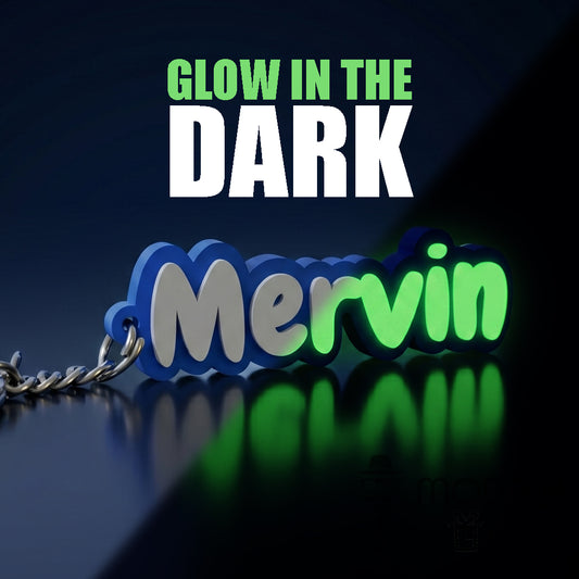 Glow Name Keychain