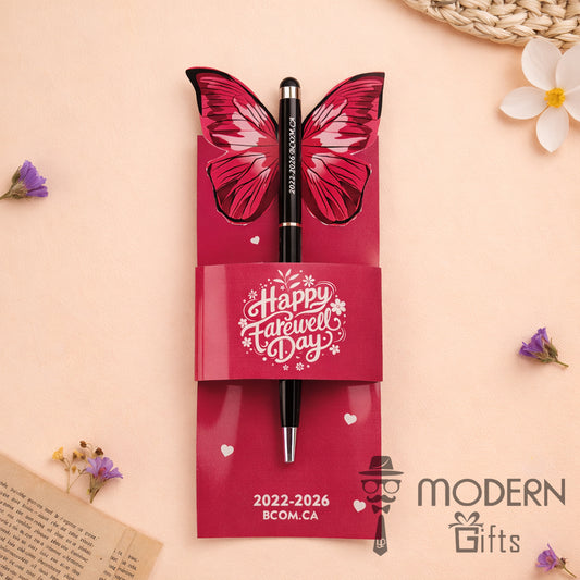 Customized Butterfly Farewell Pen