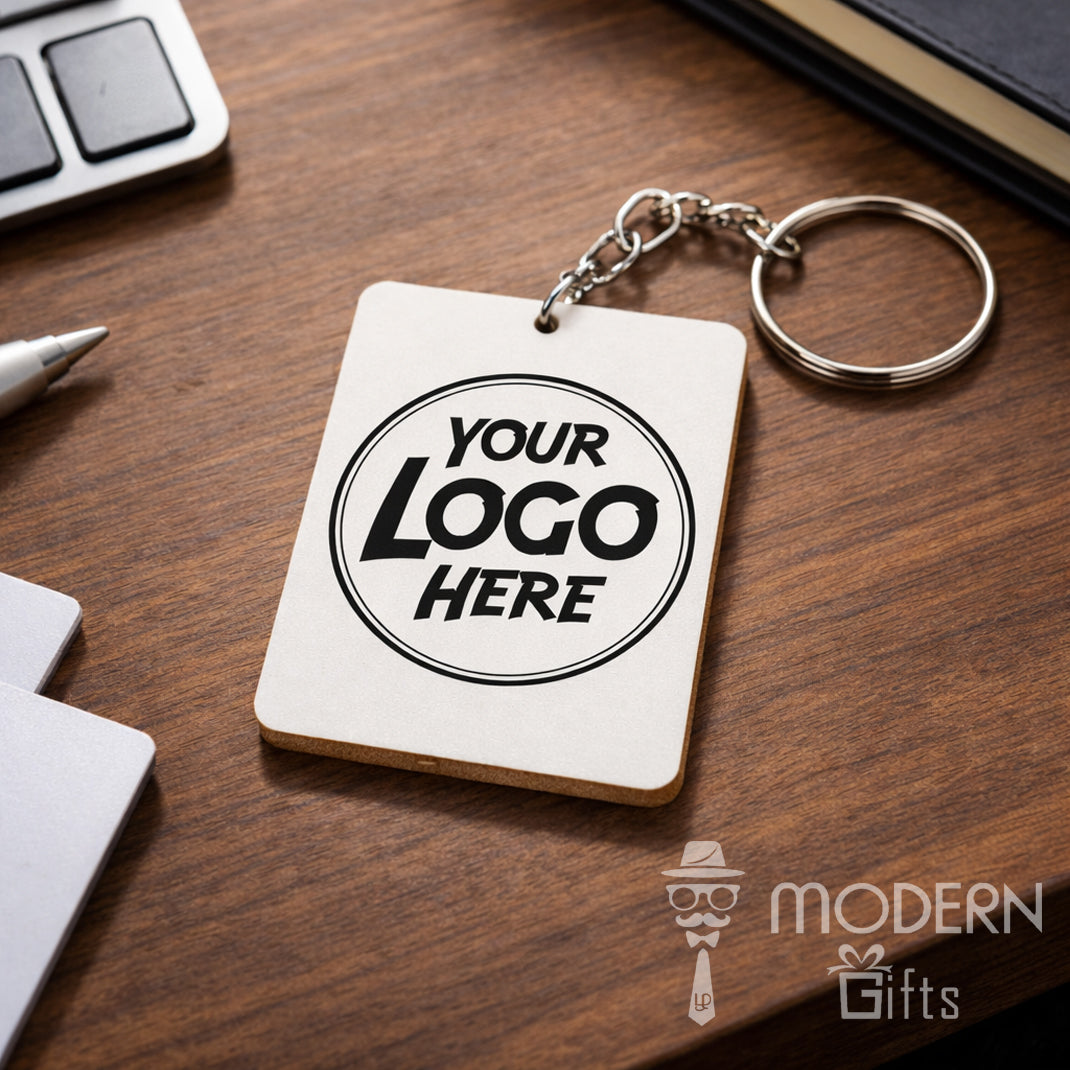 Custo logo keychain return gift 