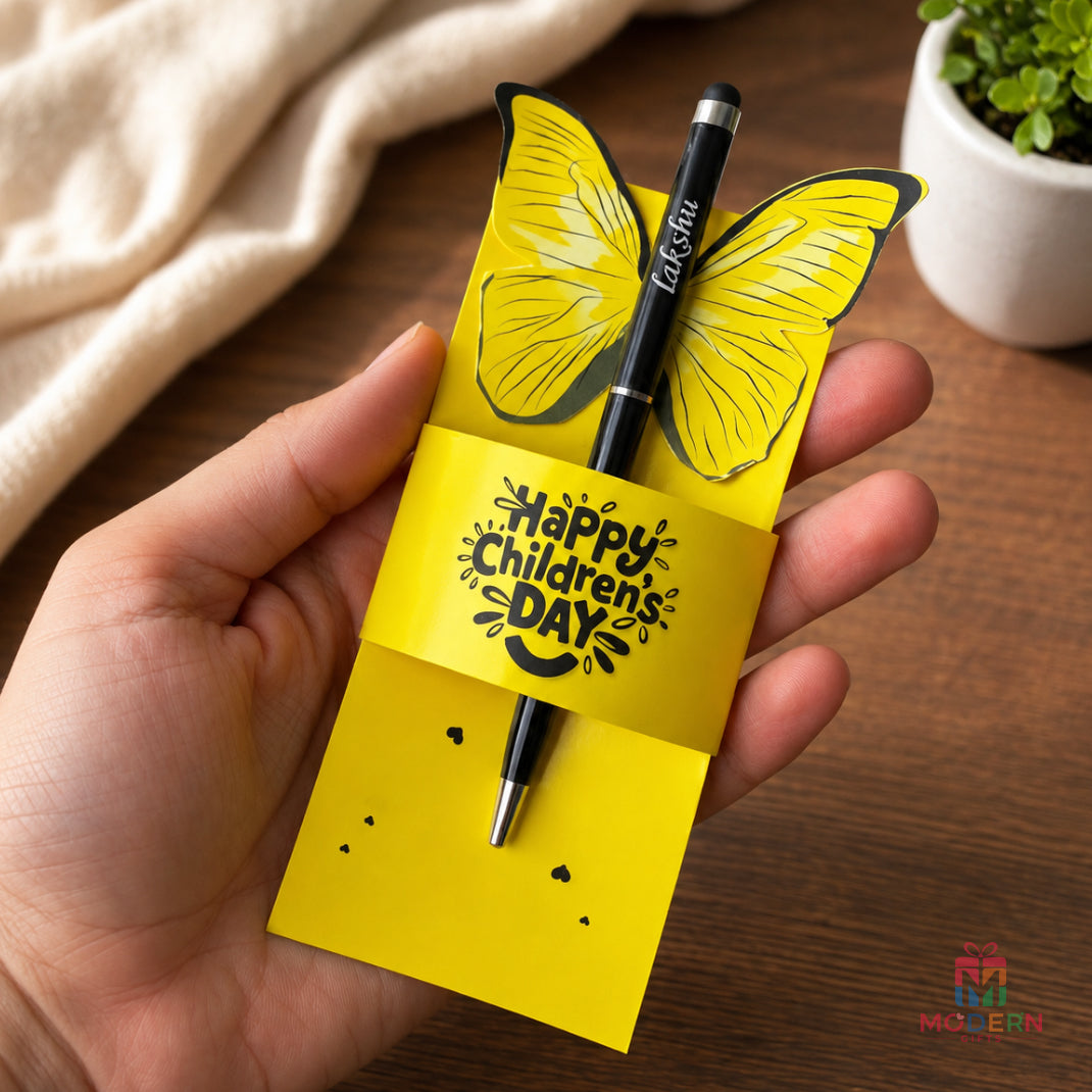 cute pen gift for kids, butterfly themed gift for kids,Children’s Day gift for kids