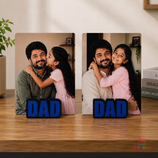 Custom photo magnetic stand with detachable DAD display for gifting