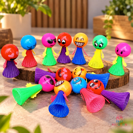 Colorful Jumpe Doll jumping toy with funny expressions for kids