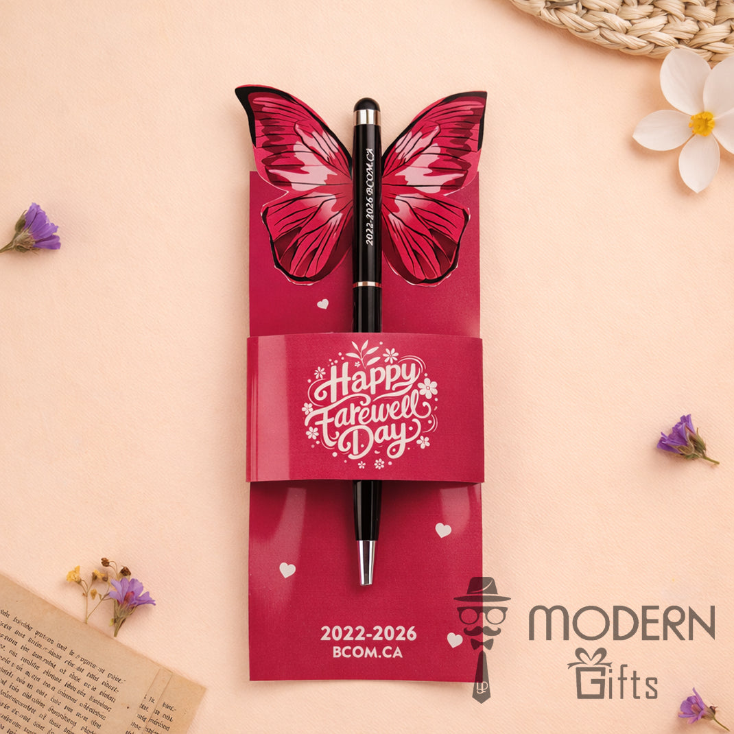 Customized Butterfly Farewell Pen