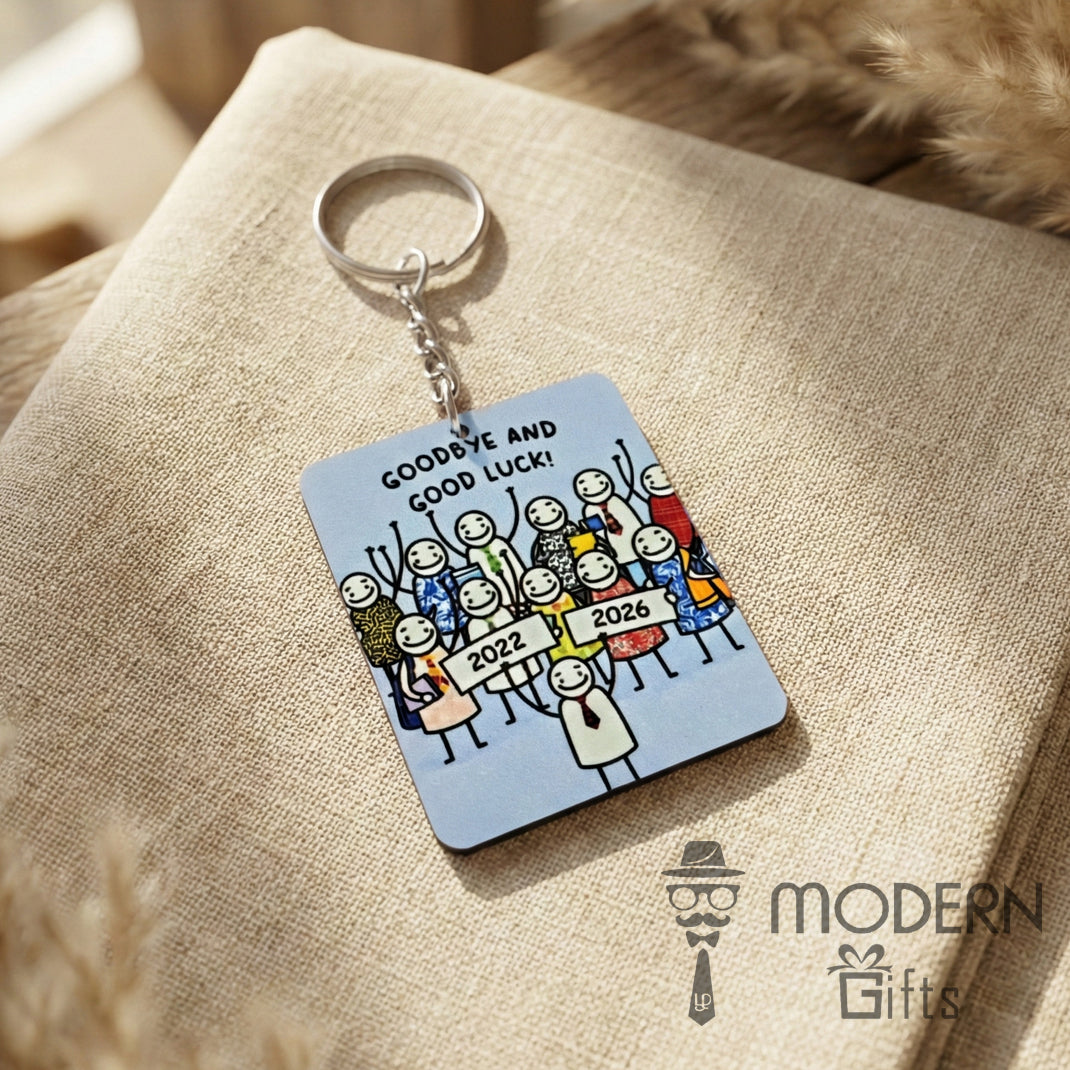 customized farewell  keychain