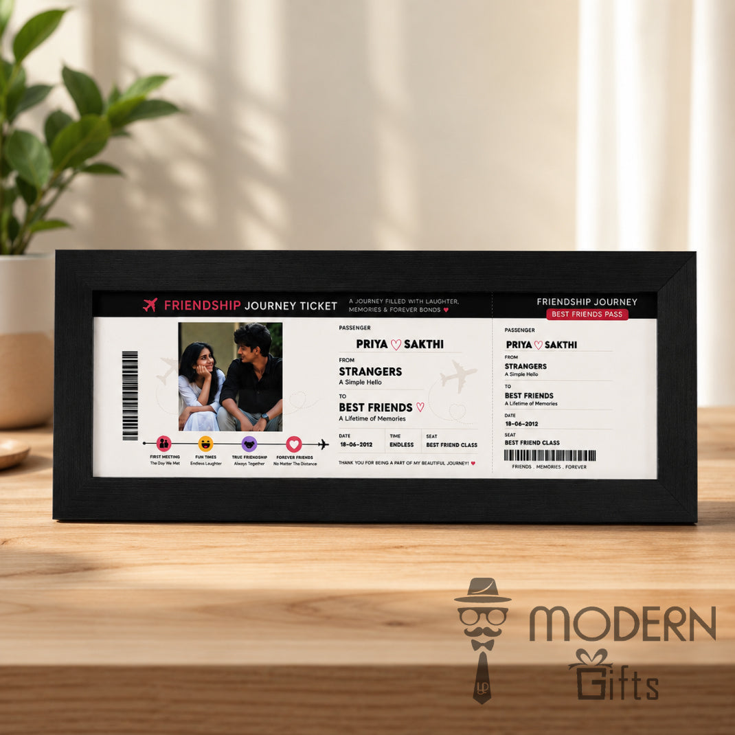 Friendship Journey Ticket Frame