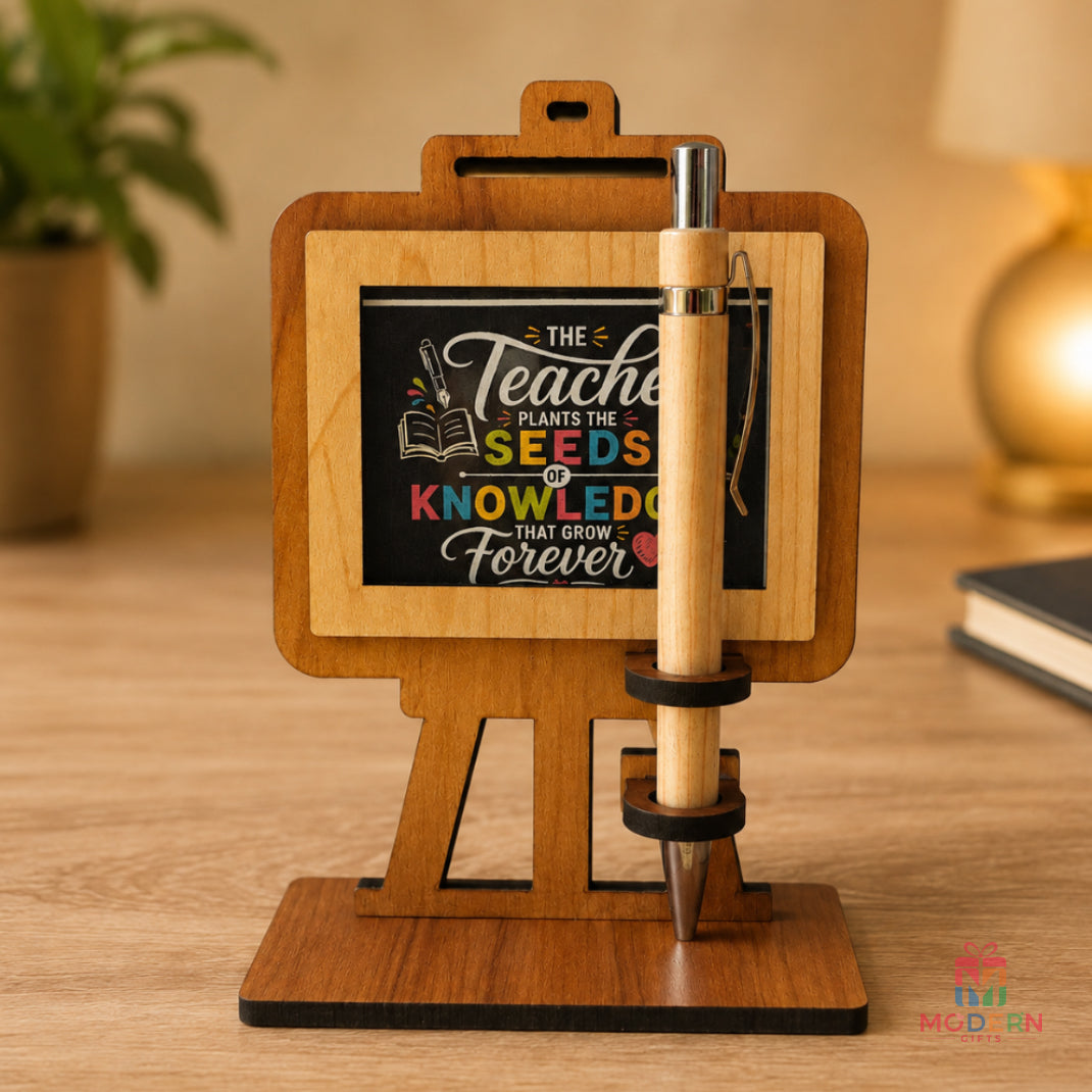 Wooden Pen Stand