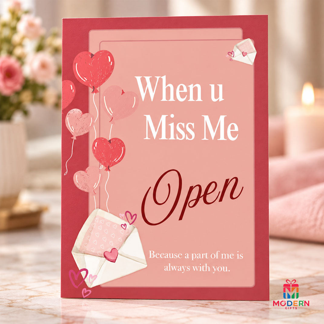 When You Miss Me Greeting Card