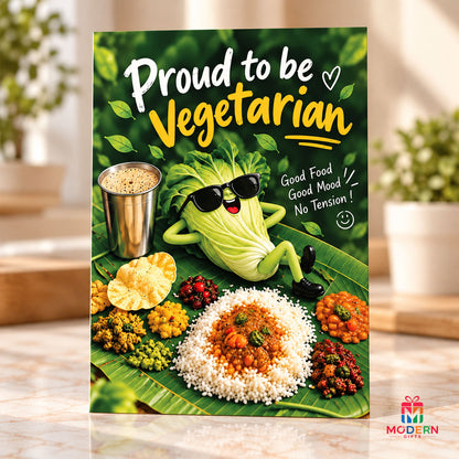 Proud to Be Vegetarian Greeting Card